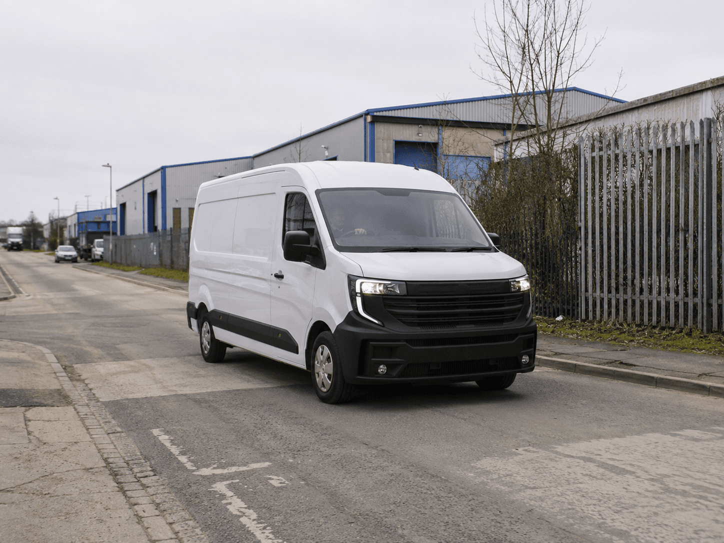 Connected fleet vehicles on the road